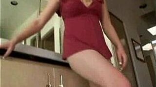 Hot blonde toys herself for pleasure - porn video