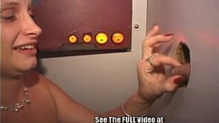 Bonnie Swallows Loads in Tampa Public Porn Shop Gloryhole - porn video