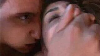 Teen Sahara tag teamed by two large cocks - porn video