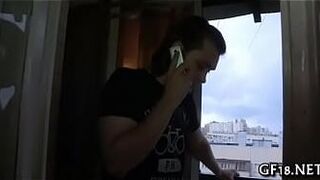 That guy pushes hard cock - porn video