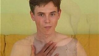 Sweet Gay twink boy Alvin handsome shy - porn video