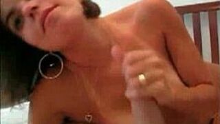 Brunette wife swallows his cum after riding - porn video