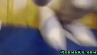 Gorgeous Blonde Hitachi On Live Cam - porn video