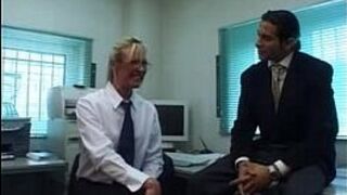 Office bone gangbang - porn video