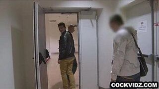 Taking a break for a blowjob in the bathroom - porn video