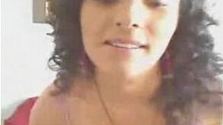 Curly Haired Latina With Tight Ass Teasing On Cam - porn video